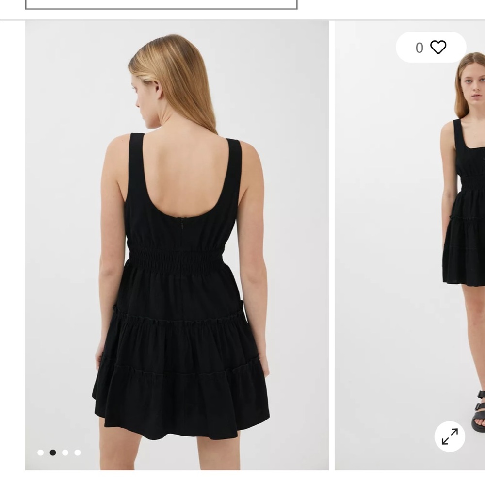Urban Outfitters Tiered Black Sleeveless Dress